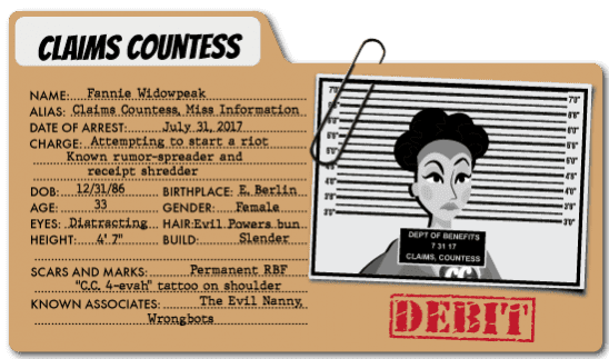 Captain Contributor vs. Claims Countess